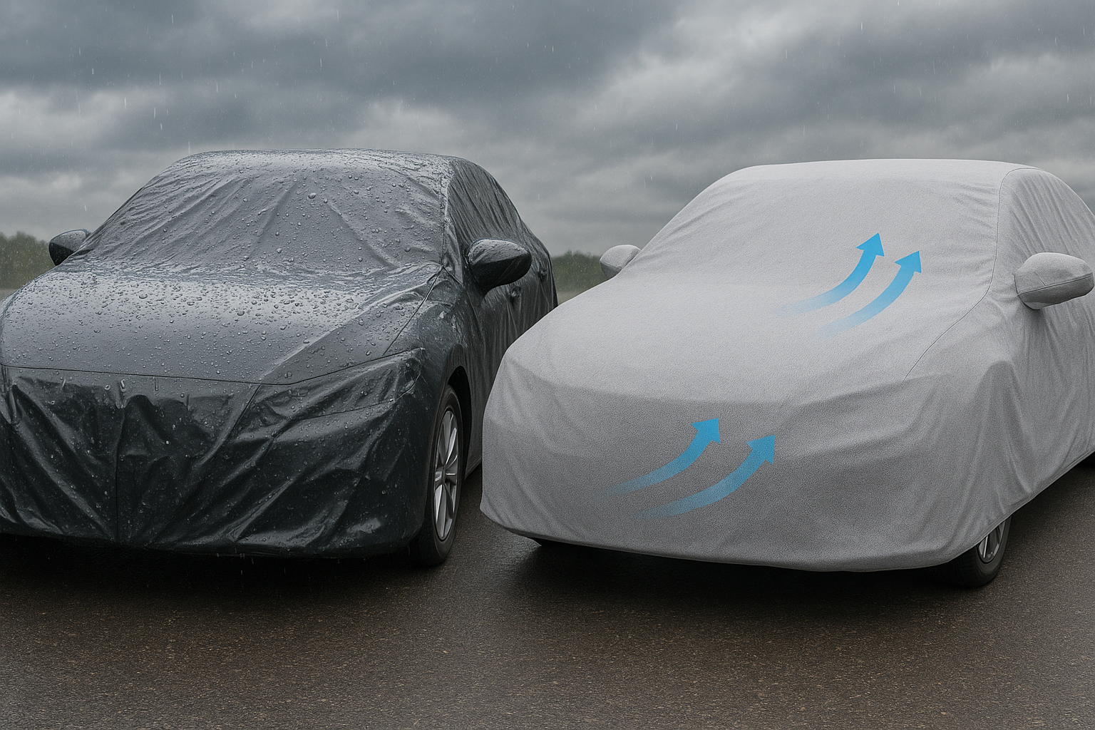Are Fully Waterproof Car Covers Better, or Should I Opt for Water-Resistant/Breathable Covers?