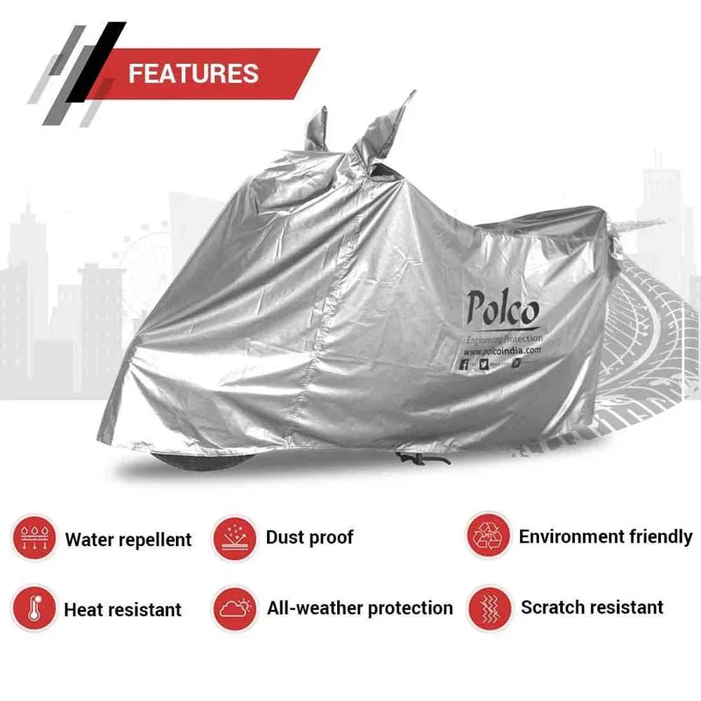 Premium bike cover for Honda Africa Twin, Matty fabric, dustproof, UV-resistant, water-resistant, non-woven material.