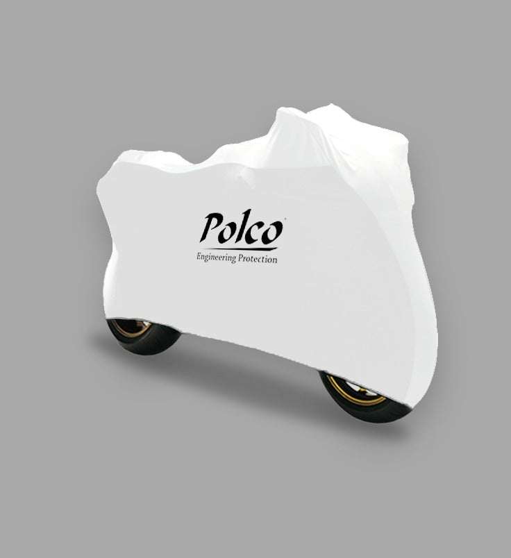 Premium Bike Cover for TVS Ntorq | Stretch Fabric | Water-Resistant & UV Resistant, Dustproof, Scratchproof | With Mirror Pockets and Antenna Pockets, Elastic Corners, Center Belt, Storage Bag | From Polco