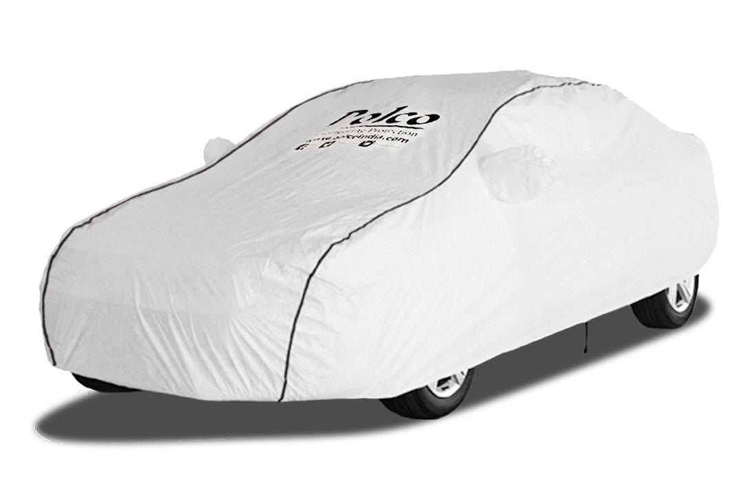 Premium Land Rover Discovery Sport car cover with 3D fabric, water-repellent and UV-resistant, featuring mirror and antenna pockets, elastic corners, and storage bag.