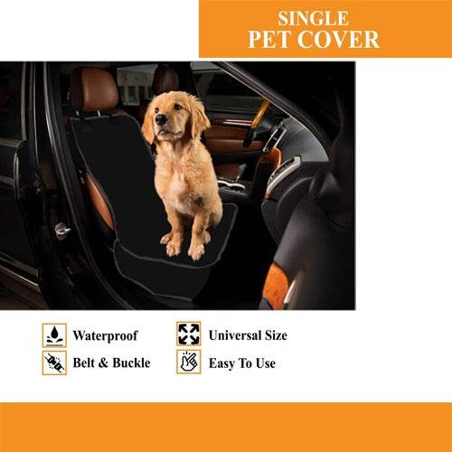 Polco Single Coat Pet Seat Cover | Protect Your Car Seats | Water-Resistant & UV Resistant, Dustproof, Scratchproof | From Polco Creations